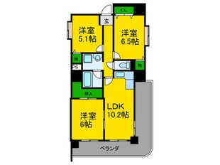 クリア・クレセント住之江の物件間取画像